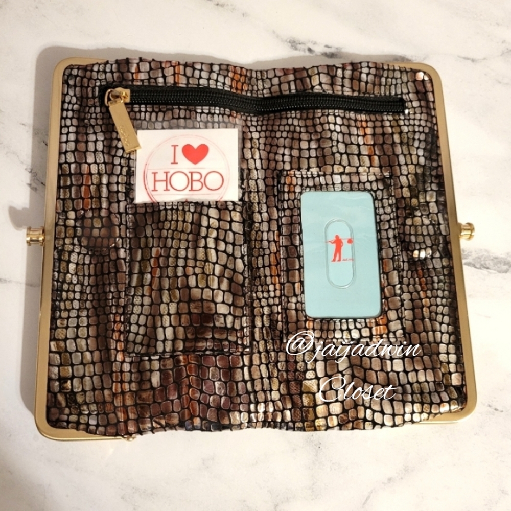 HOBO The Original Embossed Mixed Metallic Scales 'Lauren' Leather W… - Picture 7 of 12